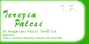 terezia palcsi business card